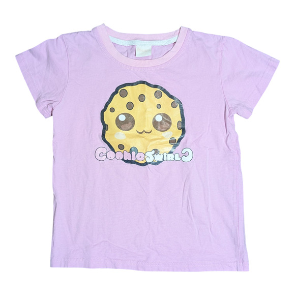Cookie Swirl C - Girls Shirt Pink and Shorts Black Set - Size Around 8-10 Or 140 - Picture 1 of 12